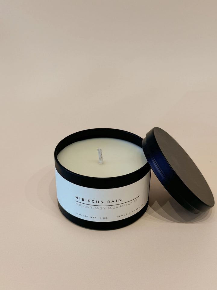 BULK BUY- MATTE BLACK TIN CANDLE