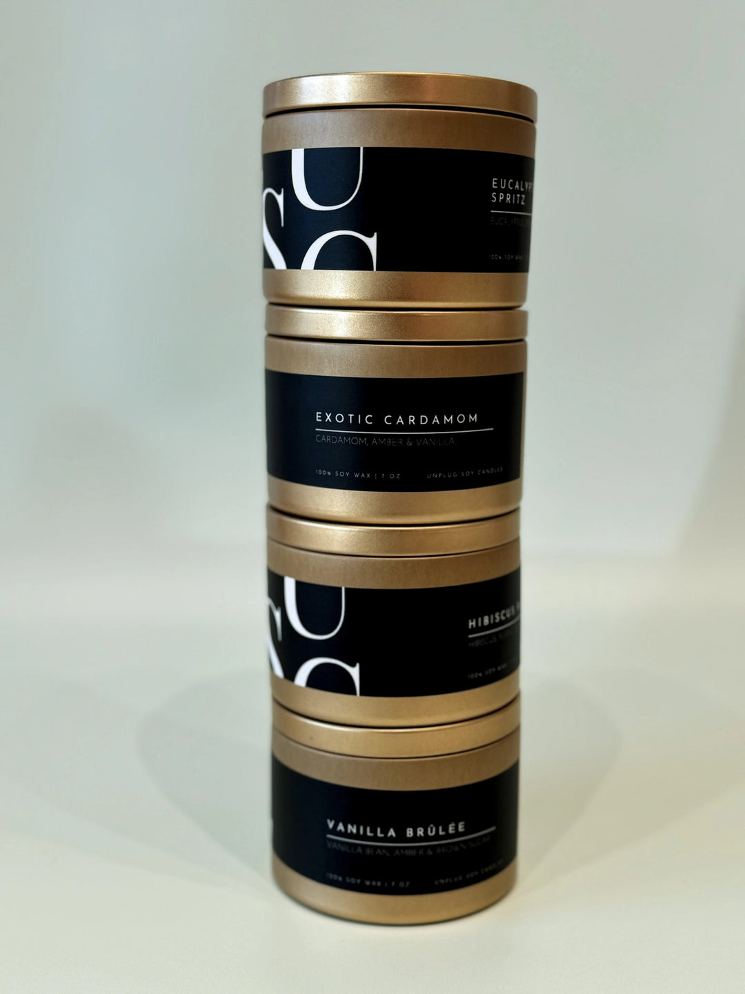 BULK BUY- MATTE GOLD TIN CANDLE