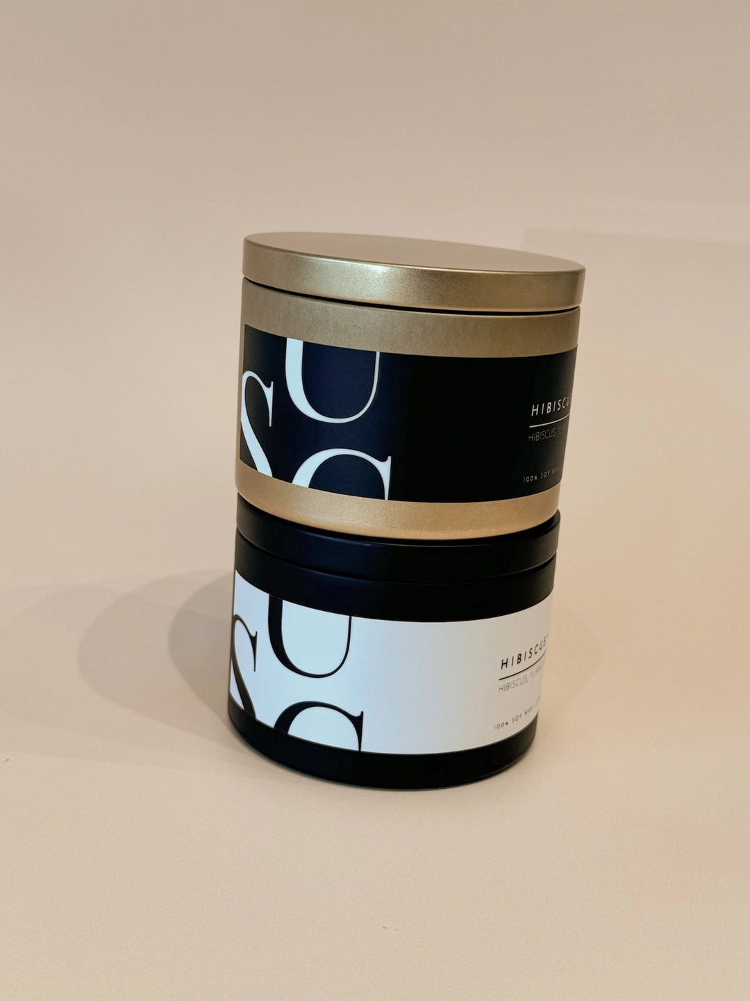 BULK BUY- MATTE BLACK TIN CANDLE