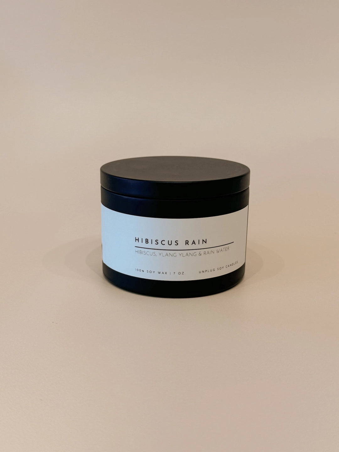 BULK BUY- MATTE BLACK TIN CANDLE