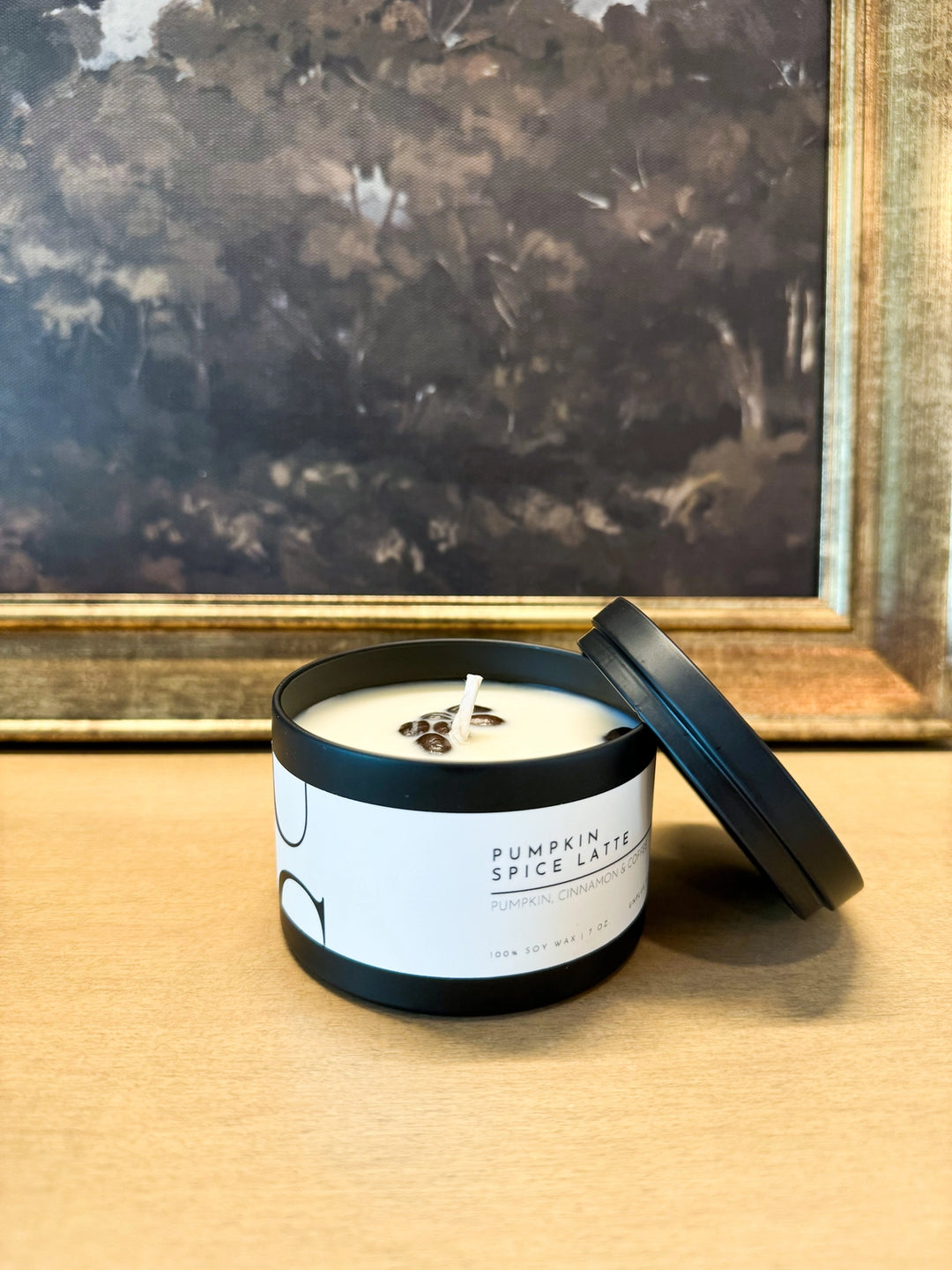 BULK BUY- MATTE BLACK TIN CANDLE