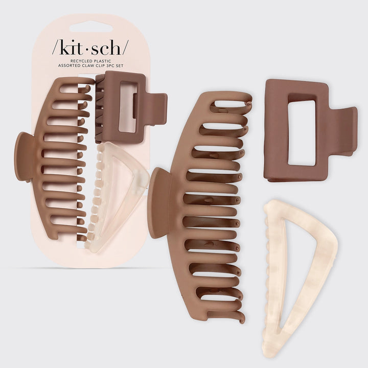 ASSORTED CLAW CLIP-3 PC SET