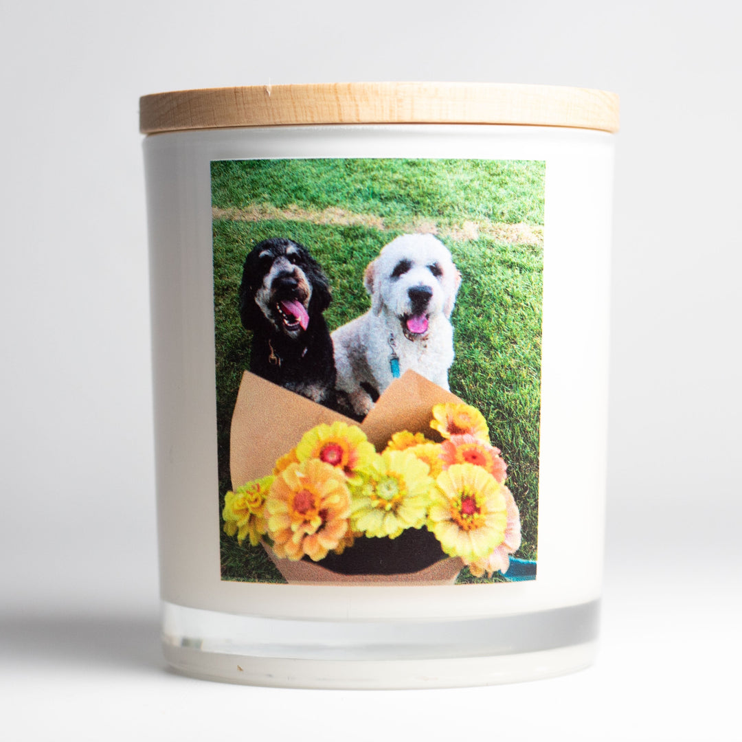 fur baby custom candle