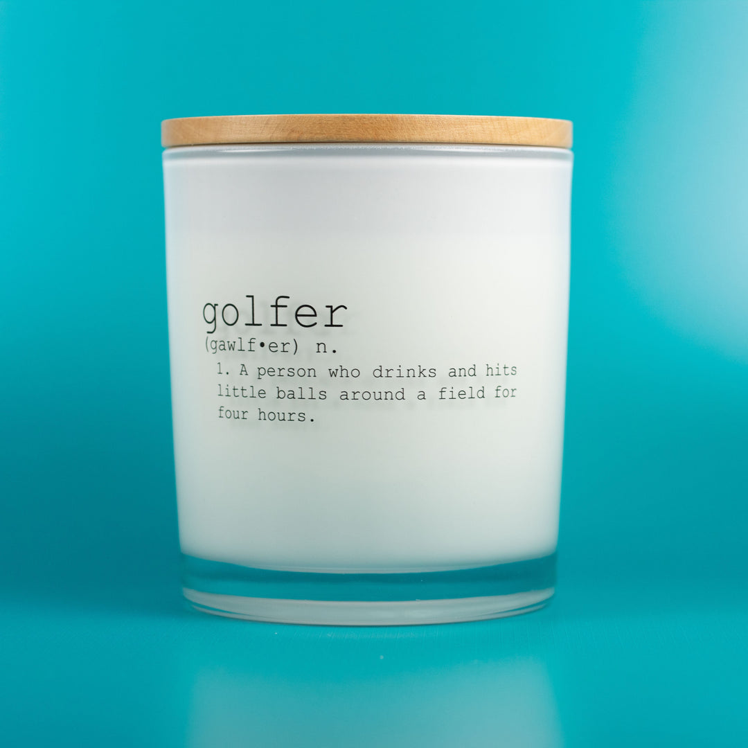 Golfer Definition Candle