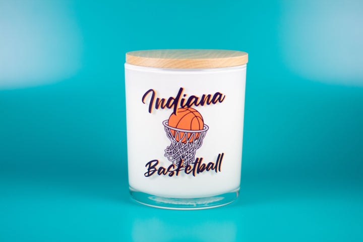 INDIANA BASKETBALL CANDLE