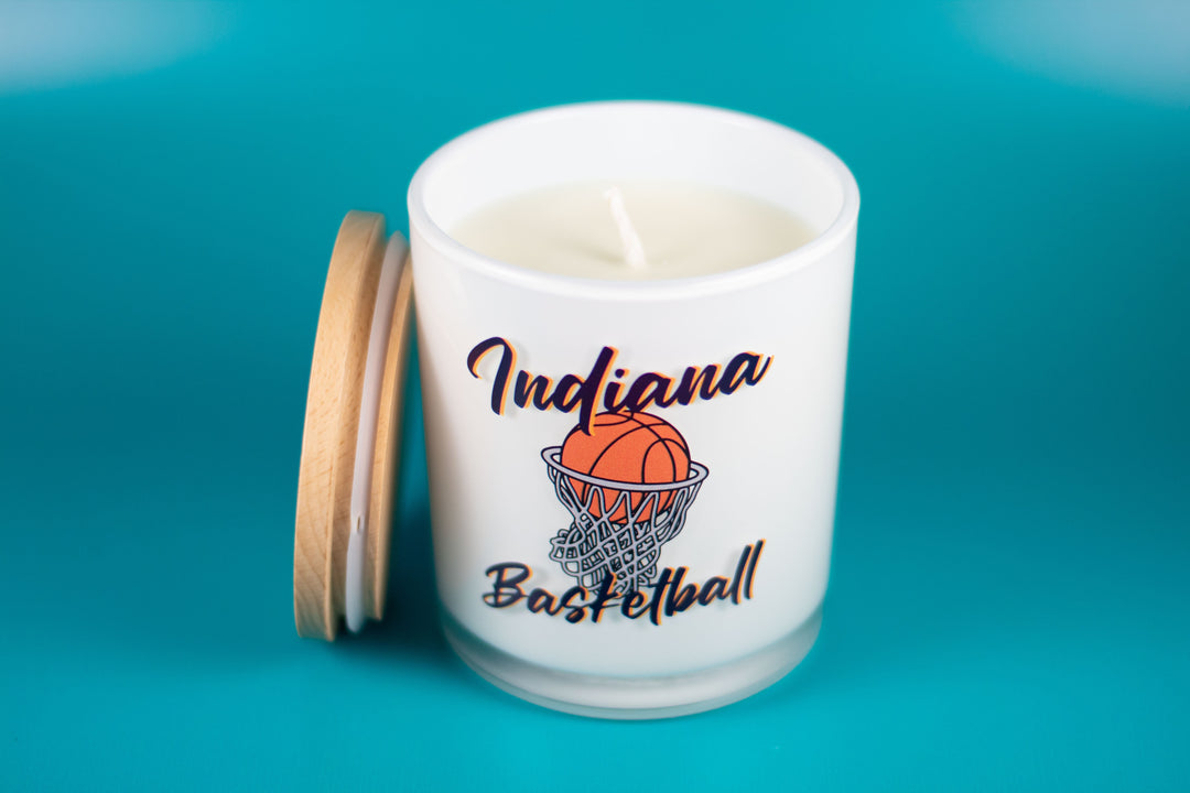 INDIANA BASKETBALL CANDLE