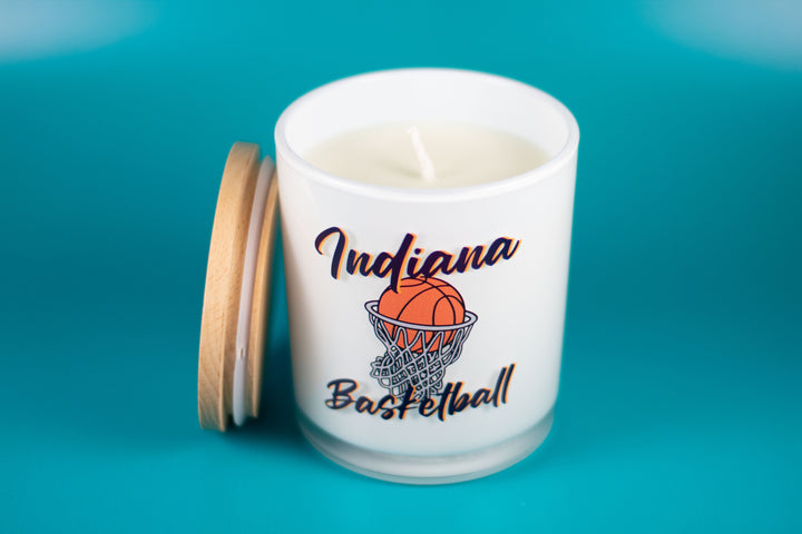 INDIANA BASKETBALL CANDLE