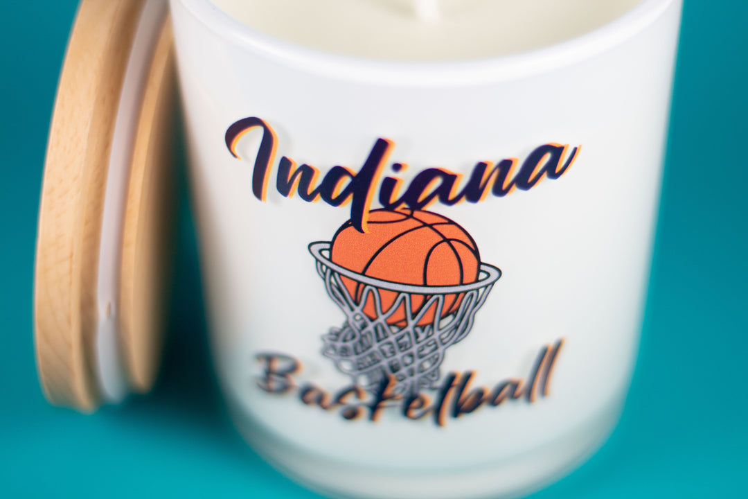 INDIANA BASKETBALL CANDLE