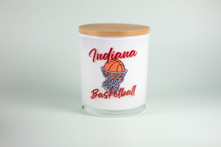 INDIANA BASKETBALL CANDLE