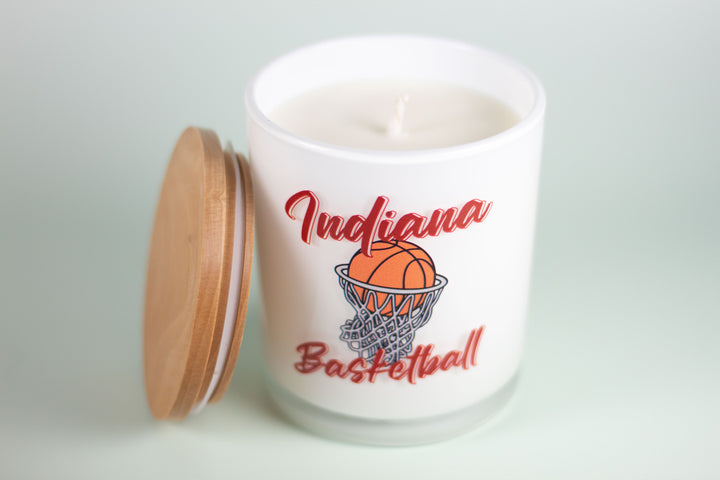 INDIANA BASKETBALL CANDLE