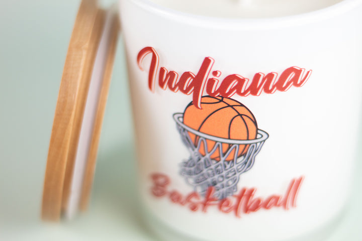 INDIANA BASKETBALL CANDLE