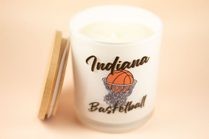 INDIANA BASKETBALL CANDLE