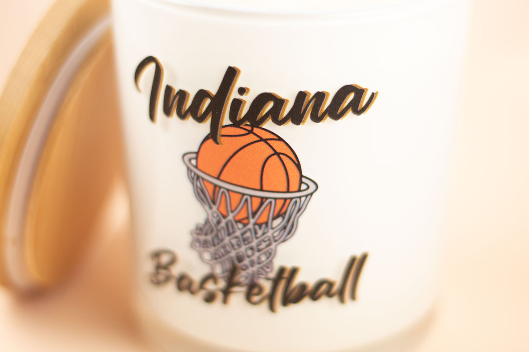 INDIANA BASKETBALL CANDLE