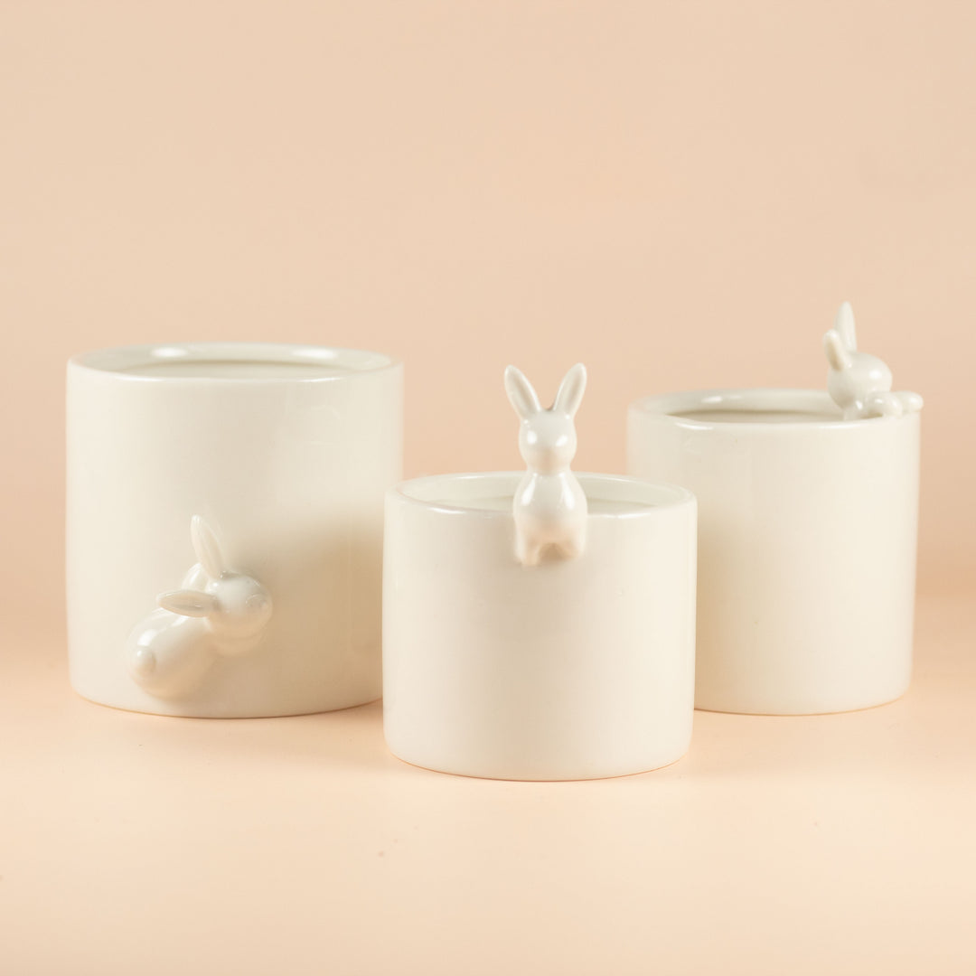 BUNNY TRIO POTS