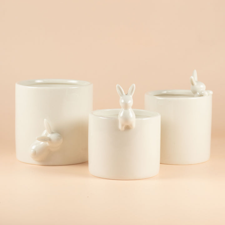 BUNNY TRIO POTS