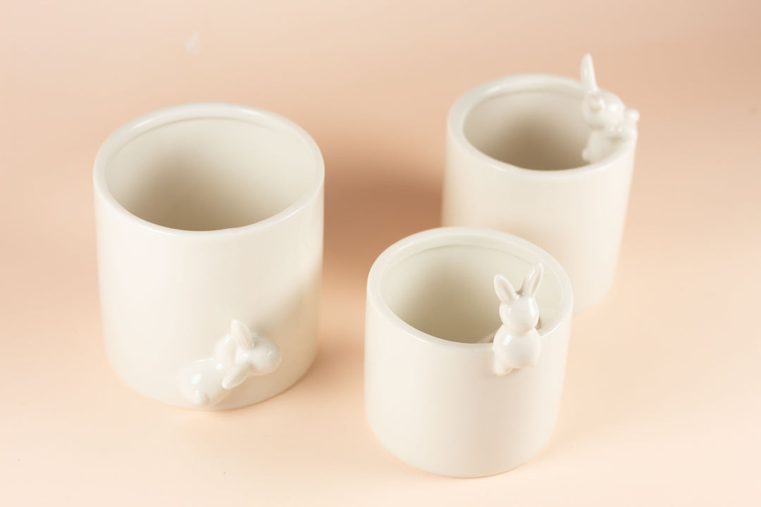 BUNNY TRIO POTS