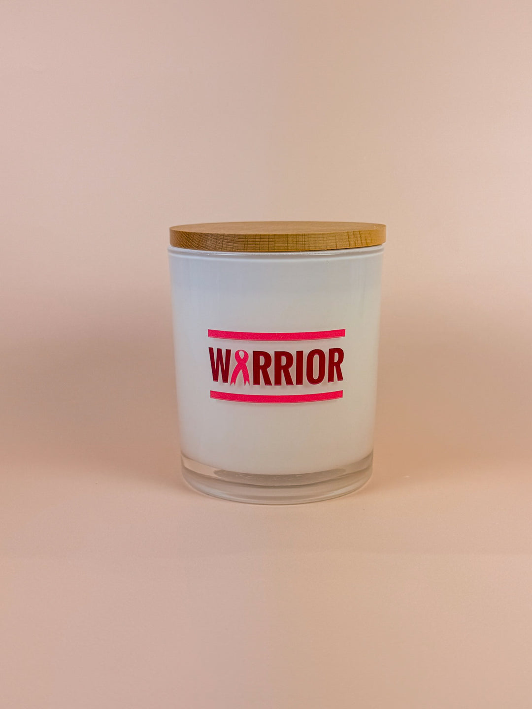 WARRIOR- BREAST CANCER CANDLE