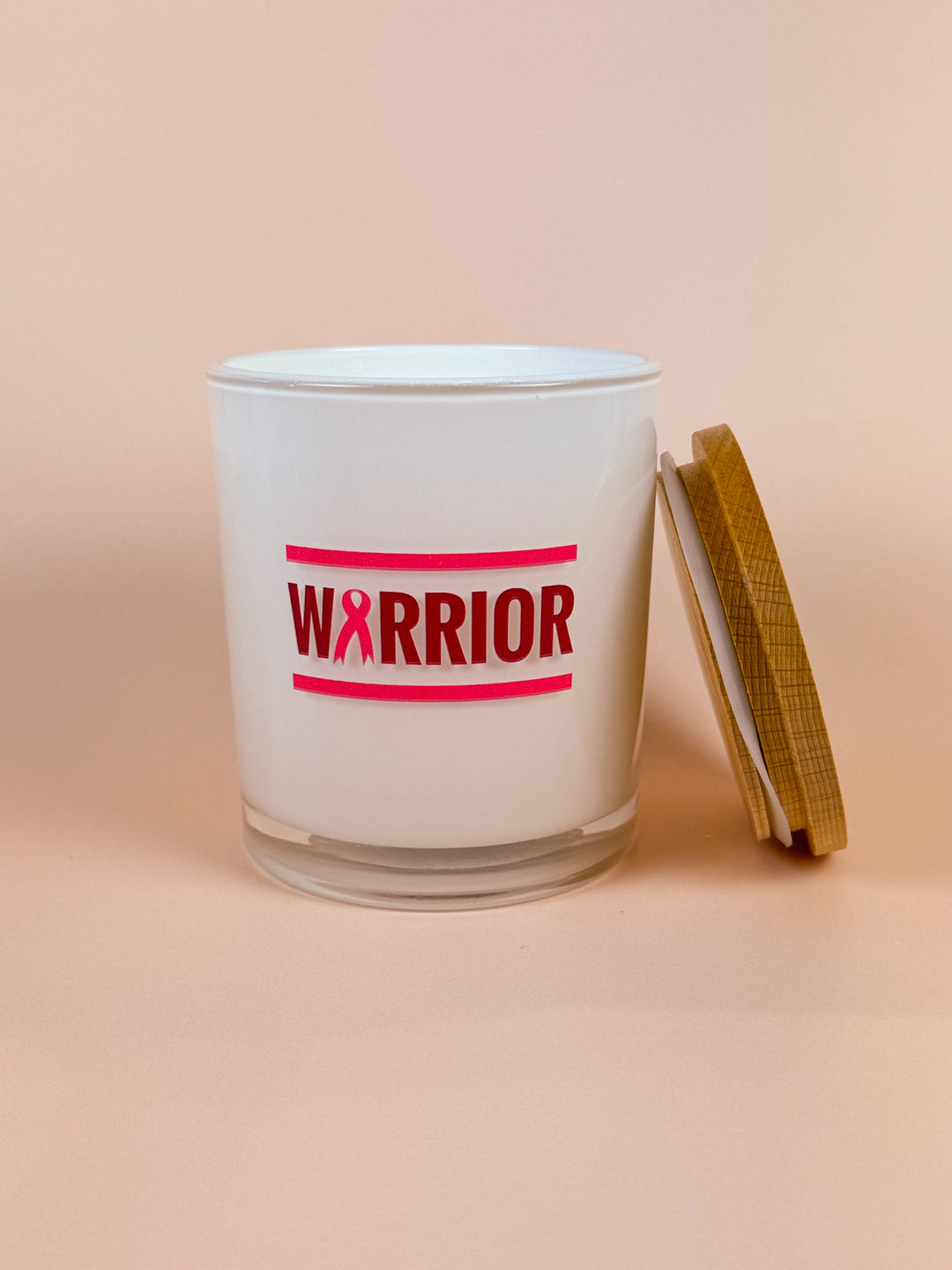 WARRIOR- BREAST CANCER CANDLE