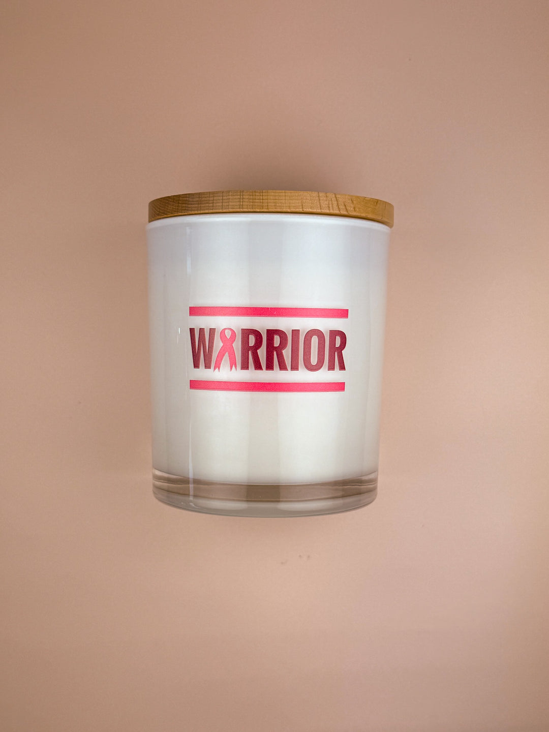 WARRIOR- BREAST CANCER CANDLE