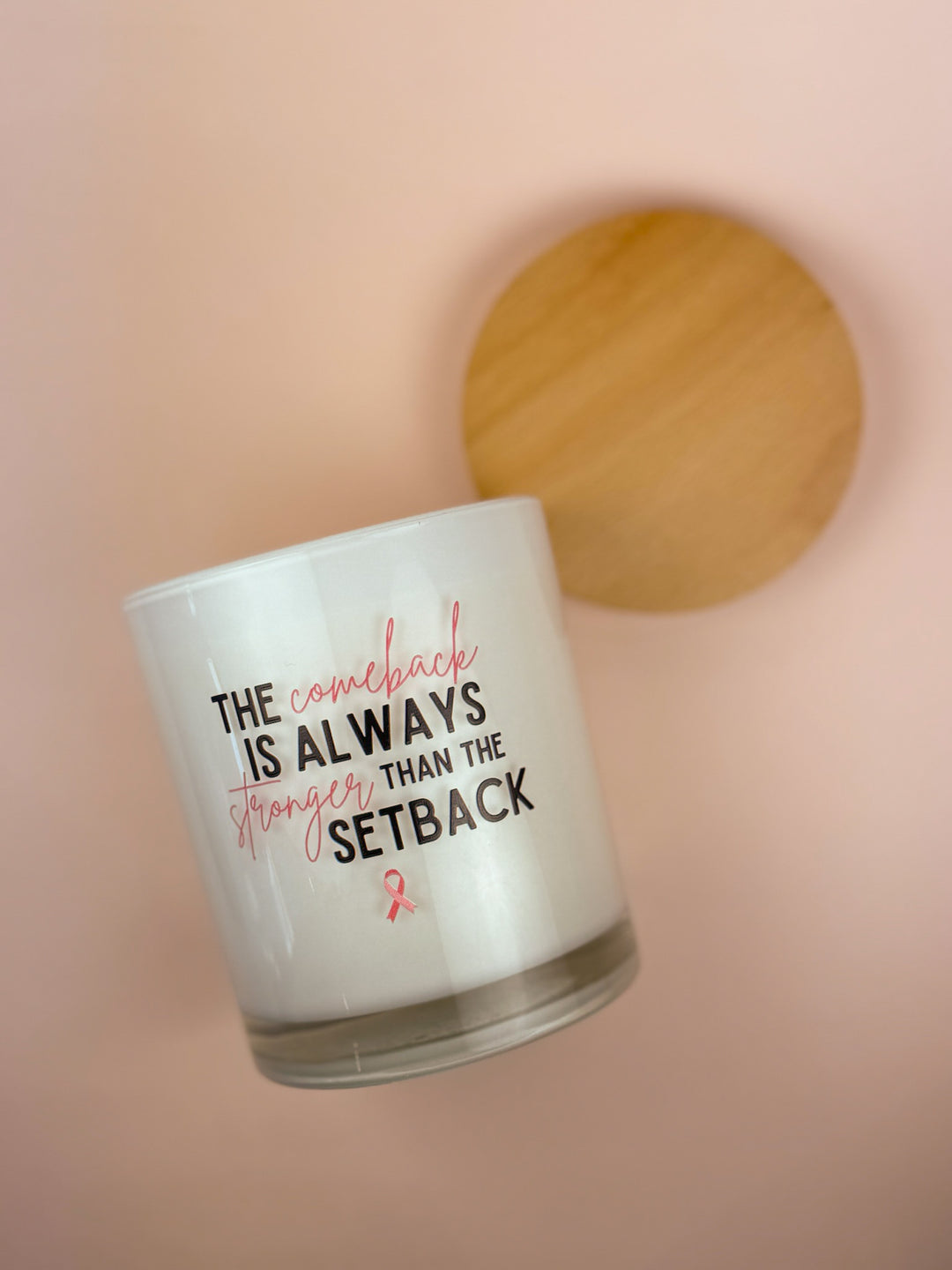 THE COMEBACK- BREAST CANCER CANDLE