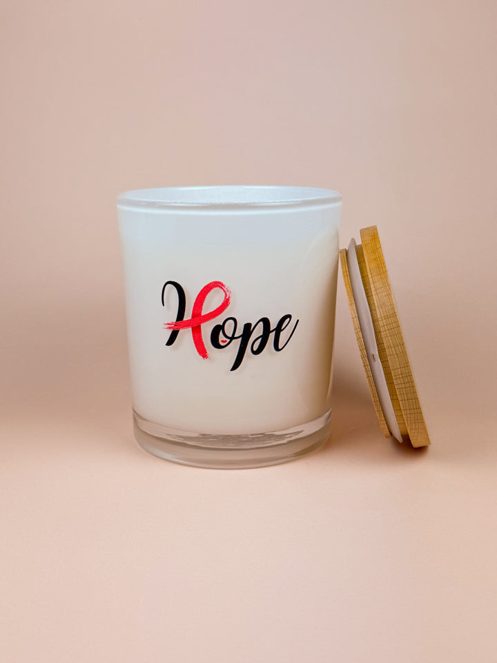 HOPE- BREAST CANCER CANDLE