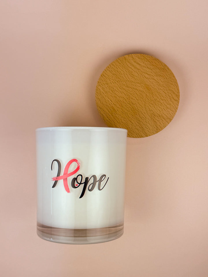 HOPE- BREAST CANCER CANDLE