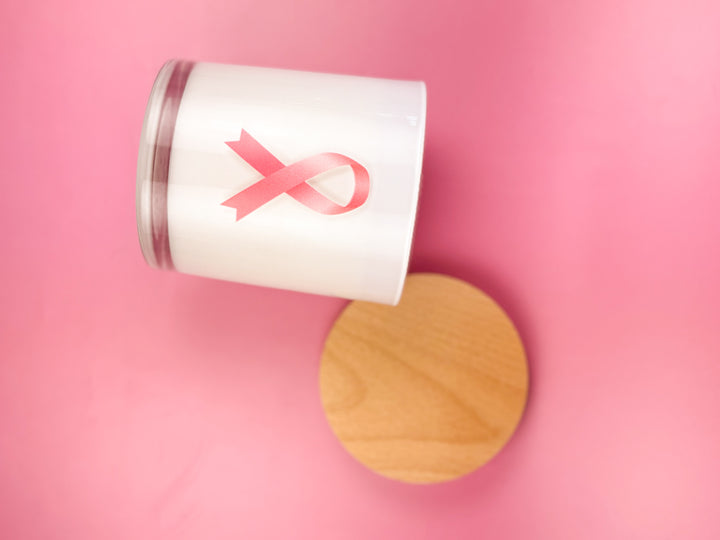 PINK RIBBON- BREAST CANCER CANDLE