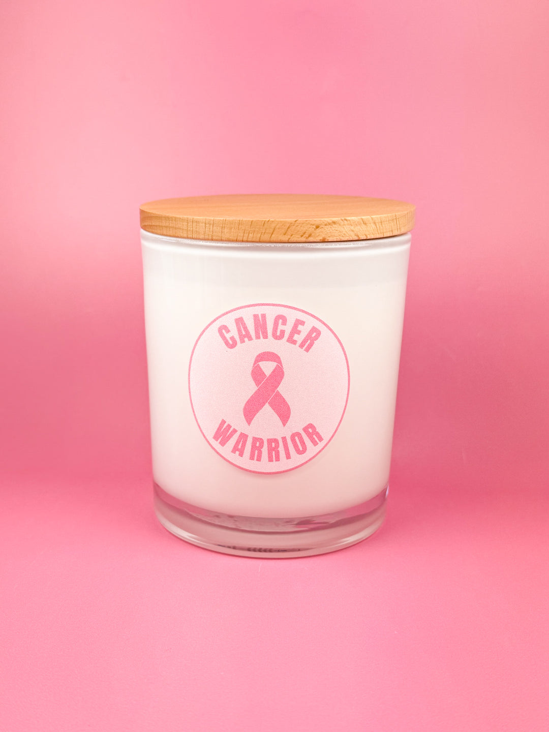 CANCER WARRIOR CIRLE- BREAST CANCER CANDLE