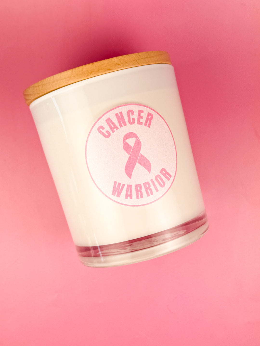 CANCER WARRIOR CIRLE- BREAST CANCER CANDLE