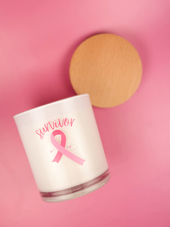 SURVIVOR- BREAST CANCER CANDLE