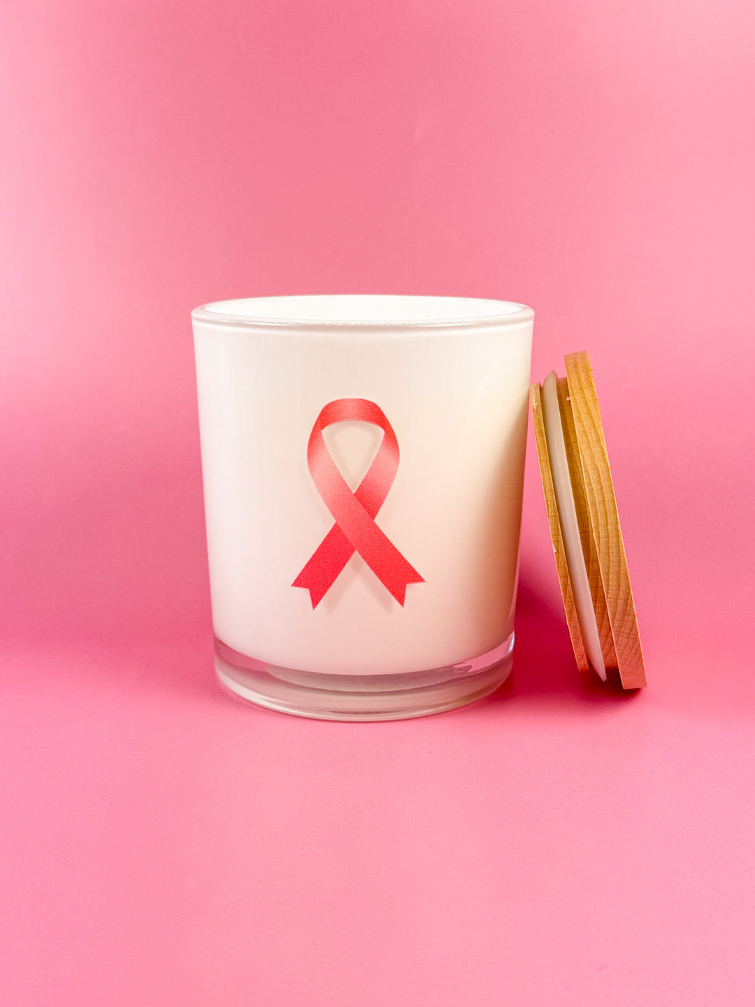 PINK RIBBON- BREAST CANCER CANDLE