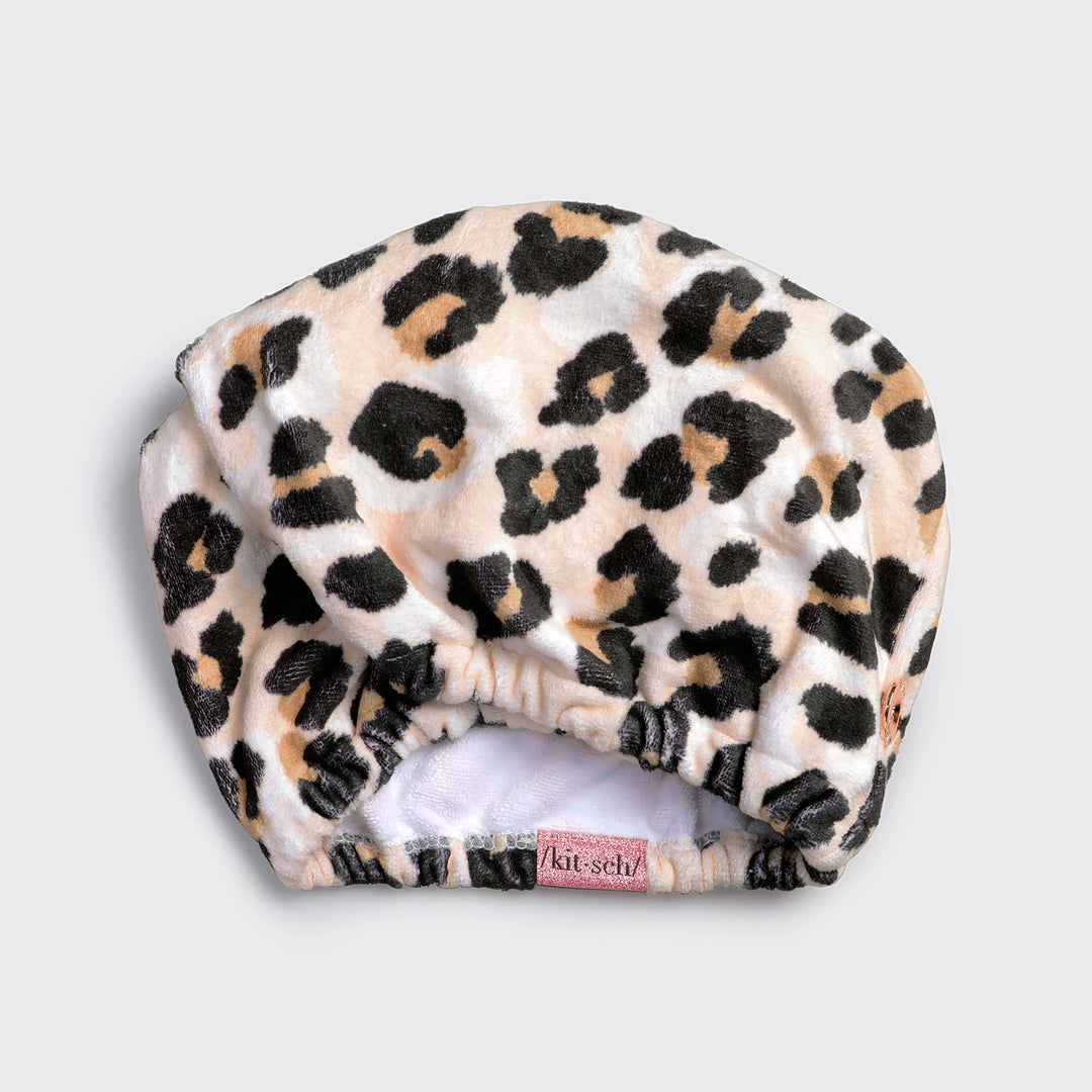 KITSCH HAIR TOWEL - LEOPARD