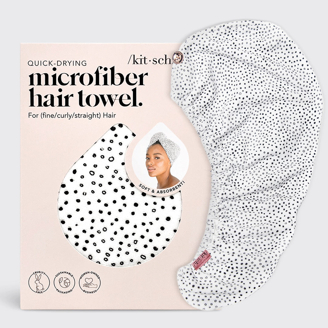 KITSCH HAIR TOWEL - MICRO DOT