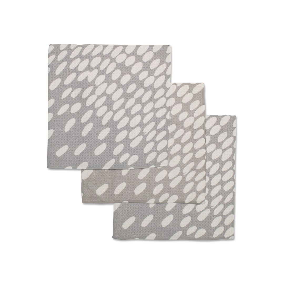 SPOTTED GRAY DISHCLOTH SET