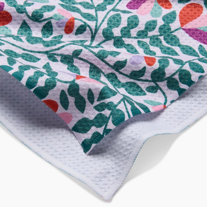 SPRING WAVY LEAVES TEA TOWEL