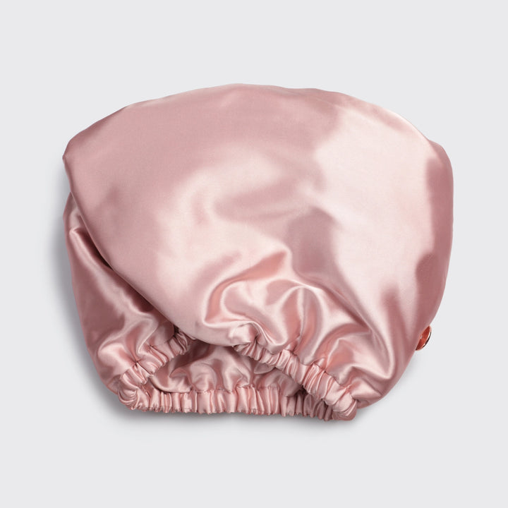 SATIN WRAPPED HAIR TOWEL