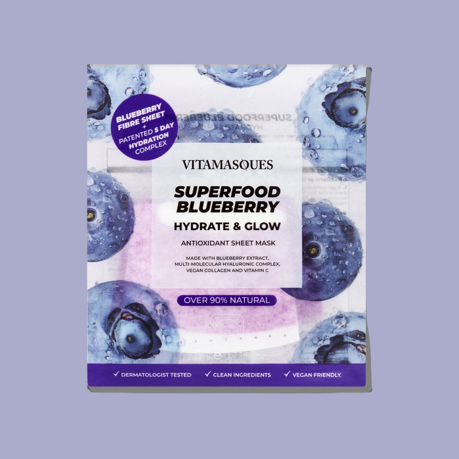 SUPERFOOD BLUEBERRY SHEET FACE MASK