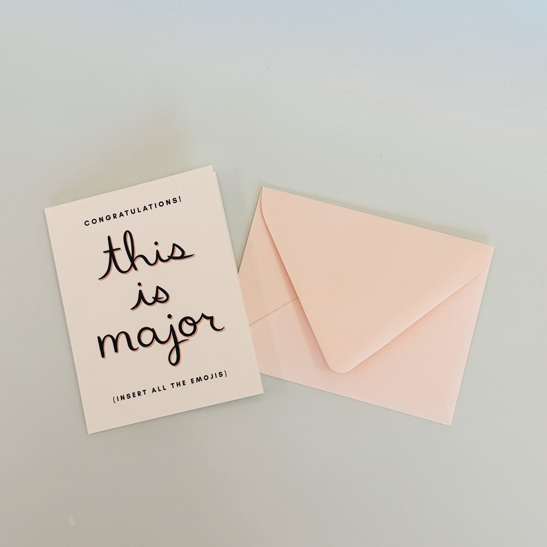 MAJOR CONGRATS GREETING CARD