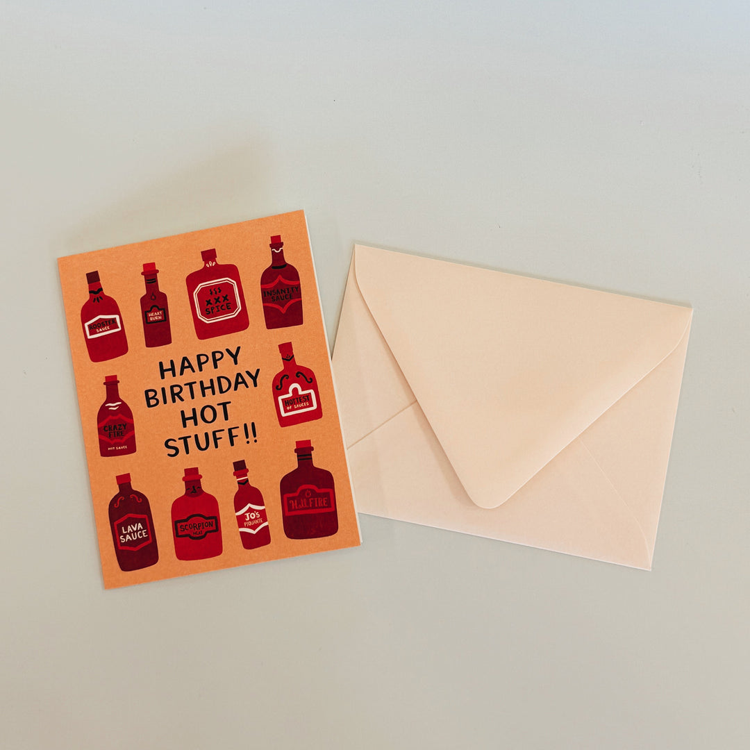 HOT STUFF BIRTHDAY GREETING CARD