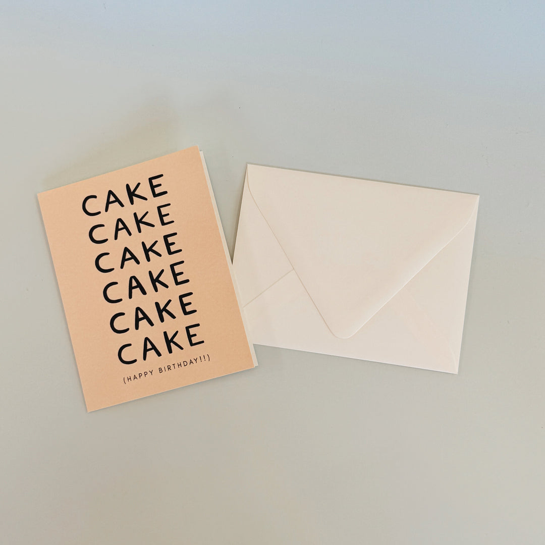 CAKE BIRTHDAY GREETING CARD