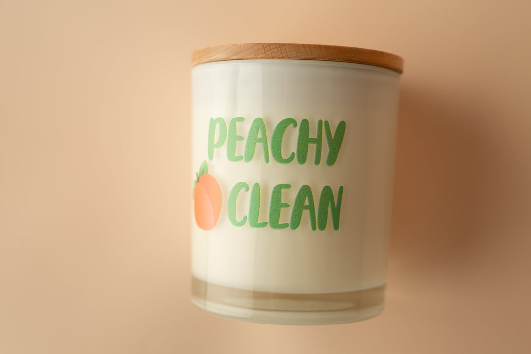 PEACHY CLEAN PRINTED CANDLE