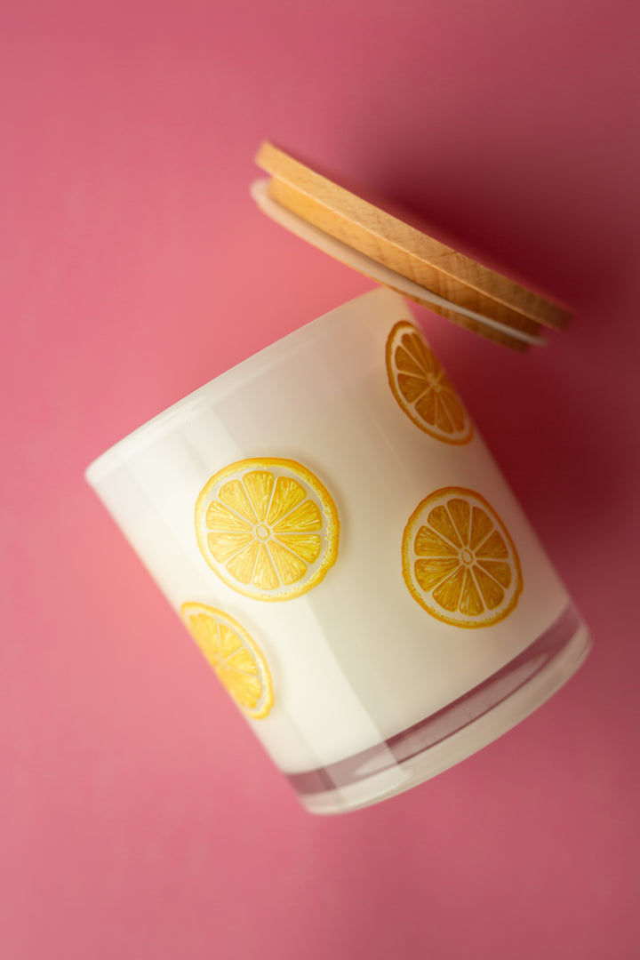 LEMON SLICE WRAP CANDLE