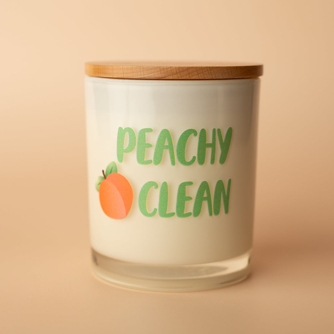 PEACHY CLEAN PRINTED CANDLE