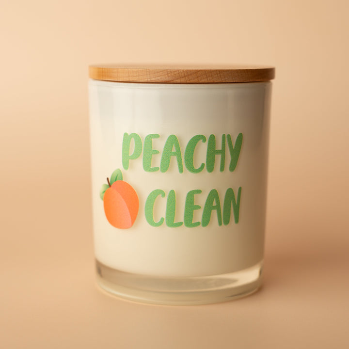 PEACHY CLEAN PRINTED CANDLE