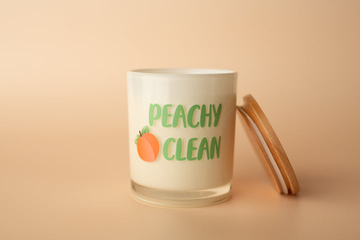 PEACHY CLEAN PRINTED CANDLE