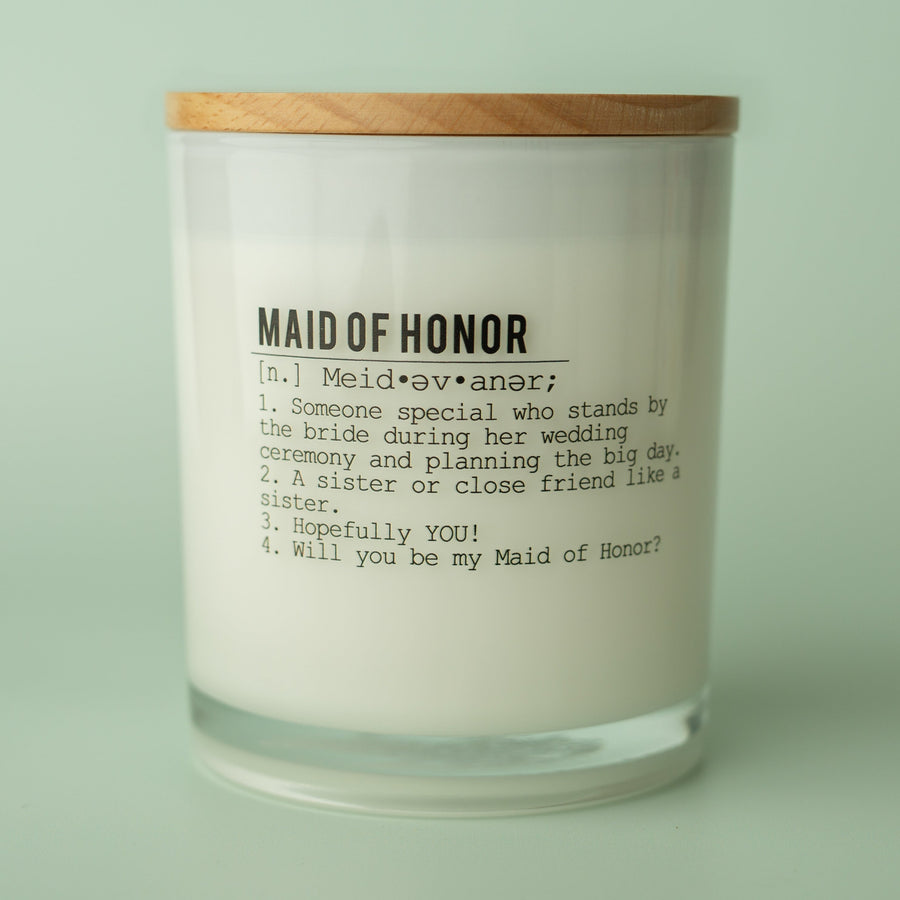 MAID OF HONOR CANDLE