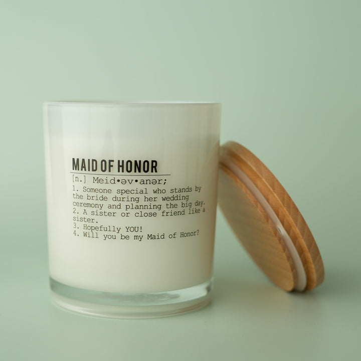 MAID OF HONOR CANDLE