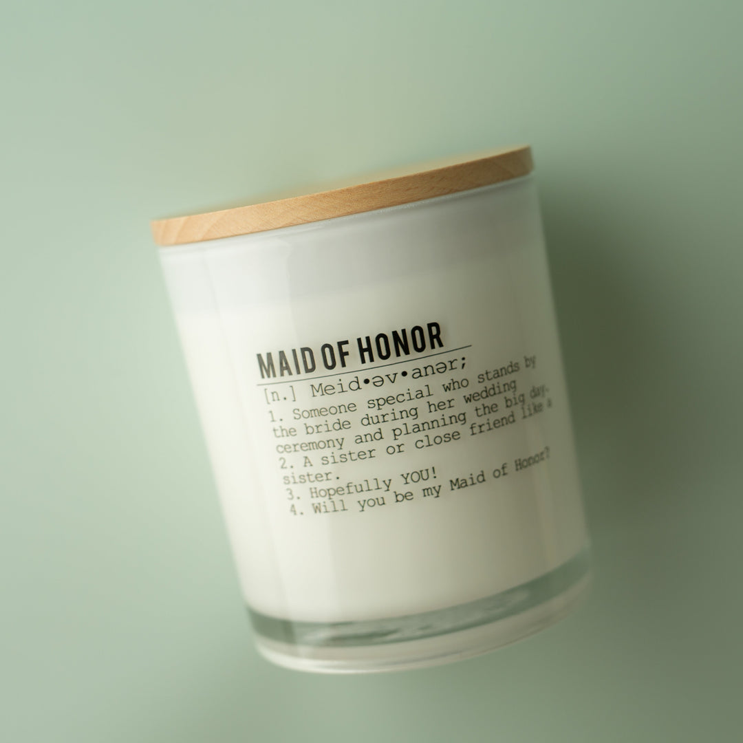 MAID OF HONOR CANDLE