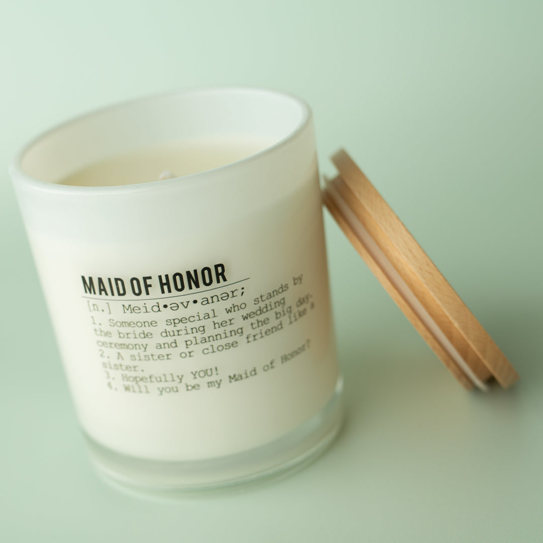 MAID OF HONOR CANDLE