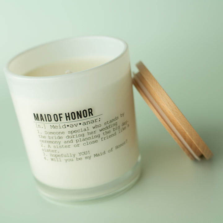 MAID OF HONOR CANDLE